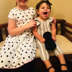 EUC Jessica Simpson jumpsuit! Black & White.